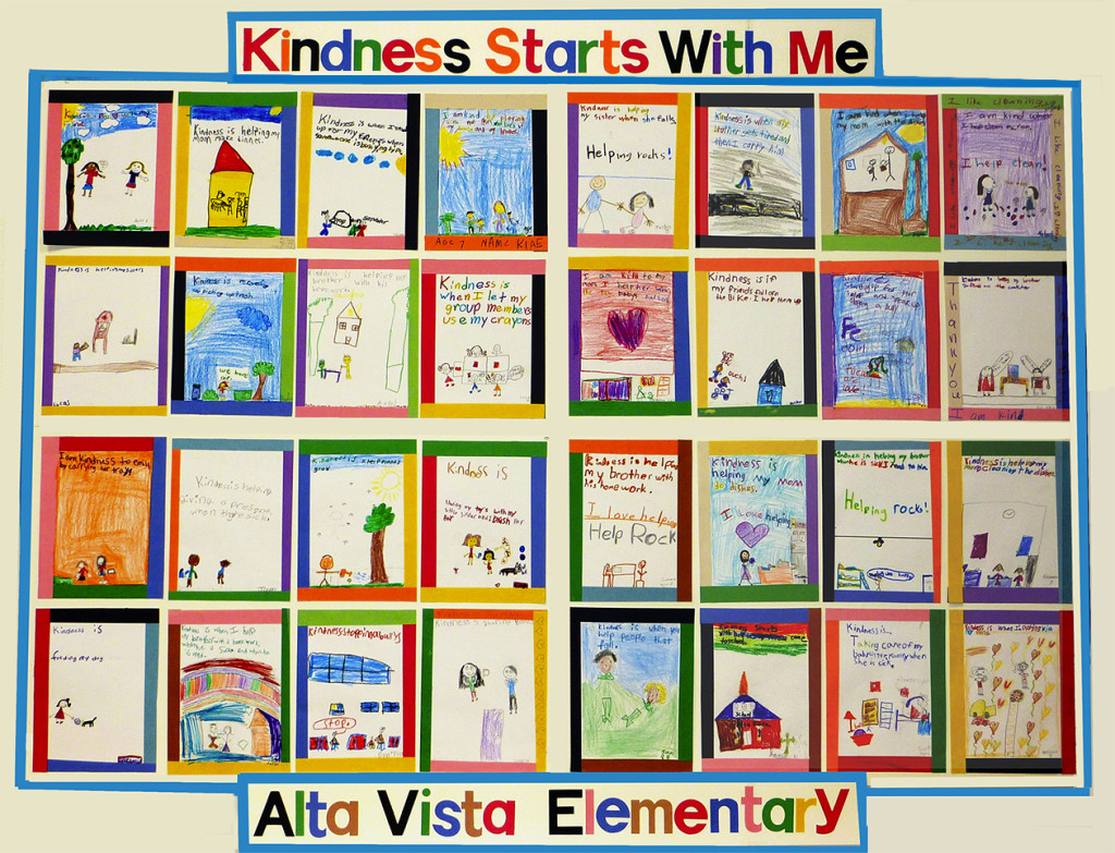 Kindness starts with me project at Alta Vista Elementary School